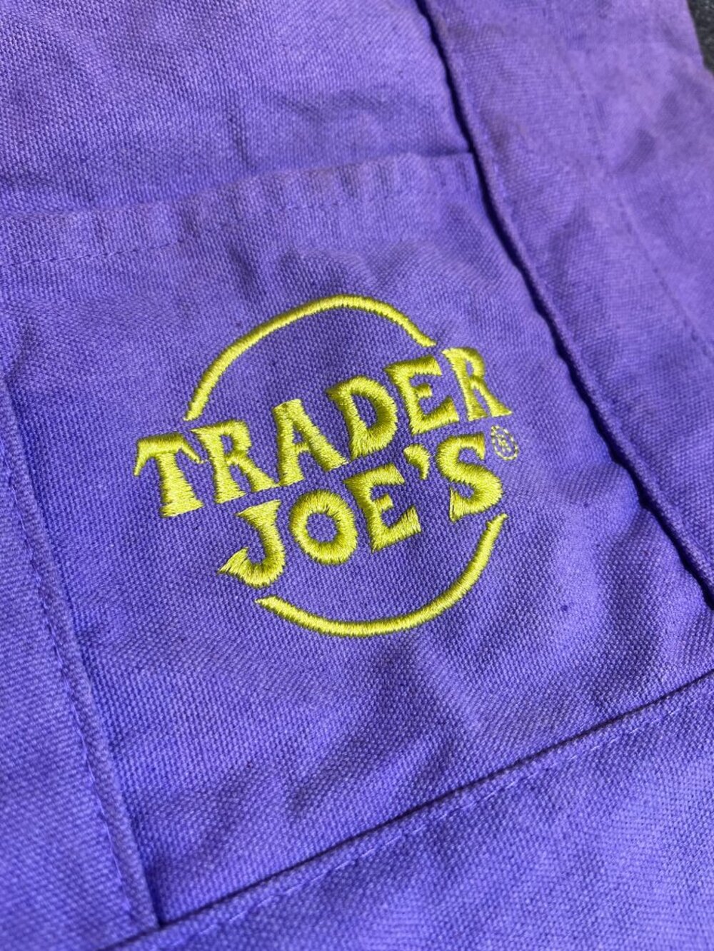 Trader Joe’s Mini Tote Purple (Halloween color) bag - Picture 2 of 5
